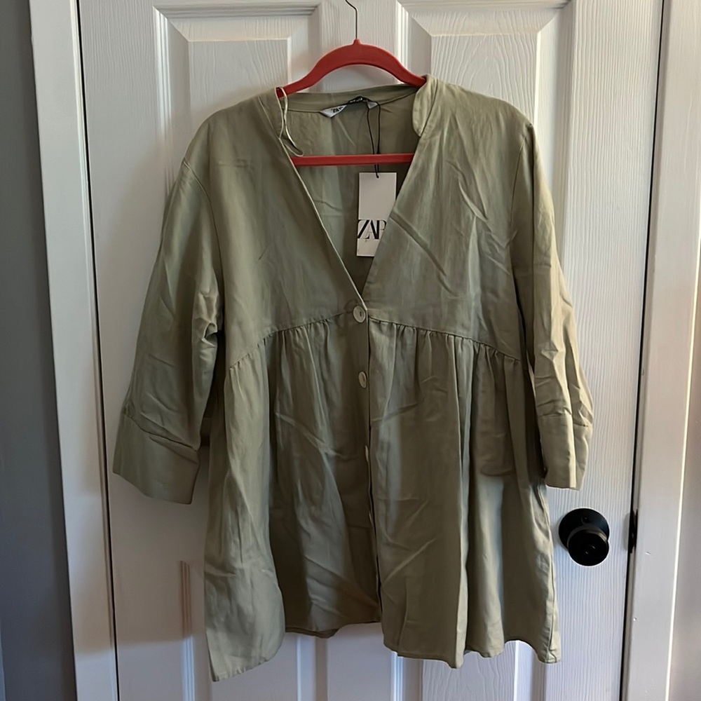 NWT Zara Cotton/Linen Tunic